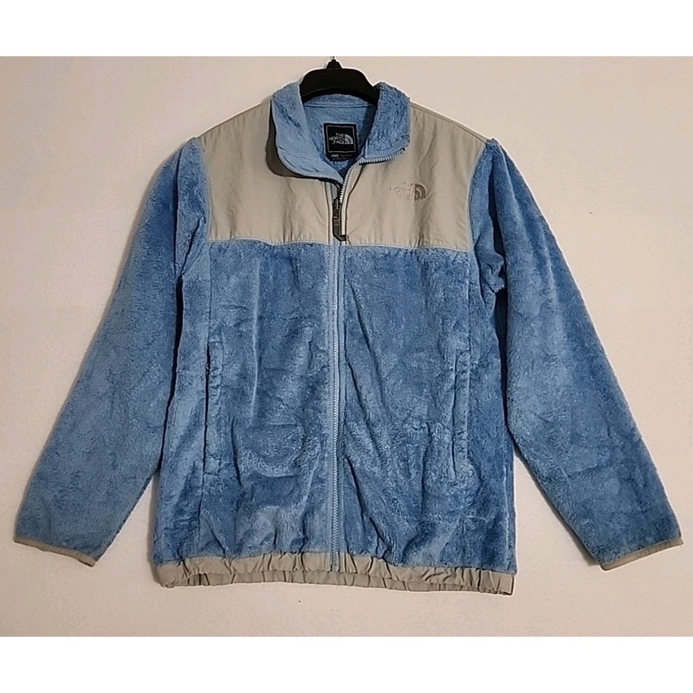 The North Face Jacket Girls XL 14/16 Blue Fleece Lined Full Zip Soft Shell
